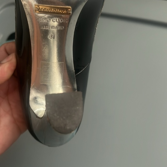 Vintage DOLCE & GABBANA Navy & Light Blue Elegant Pumps - Picture 13 of 16